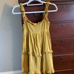 Urban outfitters mustard color dress size 0
